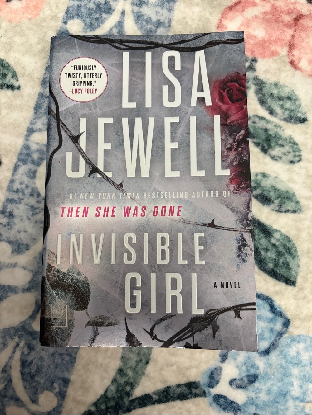 Invisible Girl by Lisa Jewell - Hardcover Novel (Gray, Pink)